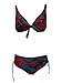 JUSTMINE Feeling by Bikini Coppa C Turchese/Rosso/Amarena...