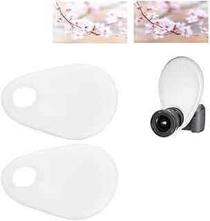 Kisbeibi 2pcs Flash Diffuser, Foldable Softbox Photography Flash Lens Diffuser Reflector Camera Accessories with Carrying Bag (size:30cm)