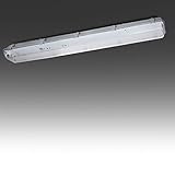 La Pantalla Estanca para dos Tubos de LEDs está diseñada para proteger los tubos de leds contra la intemperie.