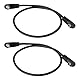 EMSea 2 St¨¹cke 3,5mm Stecker auf Stecker Flash PC Sync Kabel Kabel 30CM f¨¹r Studio Fotografie