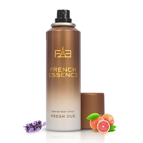 Image of FRENCH ESSENCE Luxury Fresh Oud No Gas Deo Body Spray With Long Lasting Fragrance Deodorant Spray - For Men & Women (120 ml)