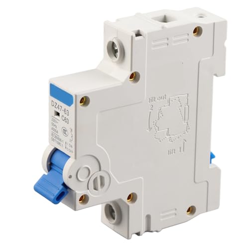 Disjoncteur miniature 1 pôle 230V AC DZ47-63 Coupe-circuit 63A Capacité de rupture 6KA