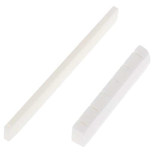Anpro Hueso Puente para Guitarra Clásica de 6 Cuerdas Hecho de Hueso Real
