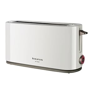 Taurus – Broodrooster Mytoast | Lange & extra brede sleuf | 1000W | 7 bruiningsniveaus | Ontdooien, opwarmen & annuleren | Auto-centreringssysteem | Uitneembare kruimellade