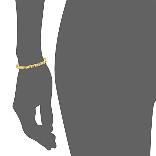 Geoffrey Beene Men’s Stainless Steel Double Franco Chain Bracelet with Extension4