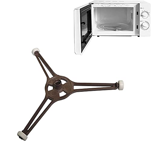 Support plateau tournant micro-ondes 24.5cm avec anneau rotatif à roulettes