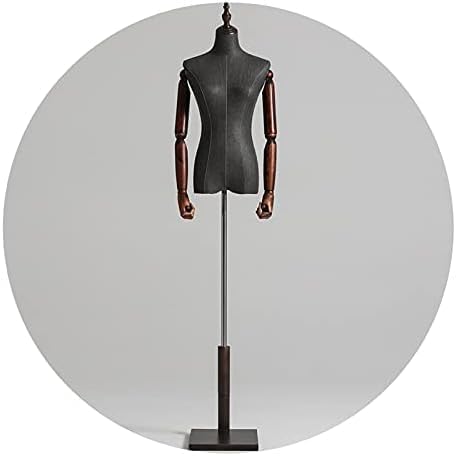 Torso Mannequin Stand, Female Mannequin Torso Dress Form, 150-210CM Height Adjustable Half Body Woman Manikin, Sturdy Clothing Display Shelf wit