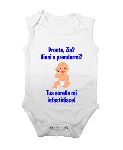 Body Smanicato Neonato Divertente - Maschietto