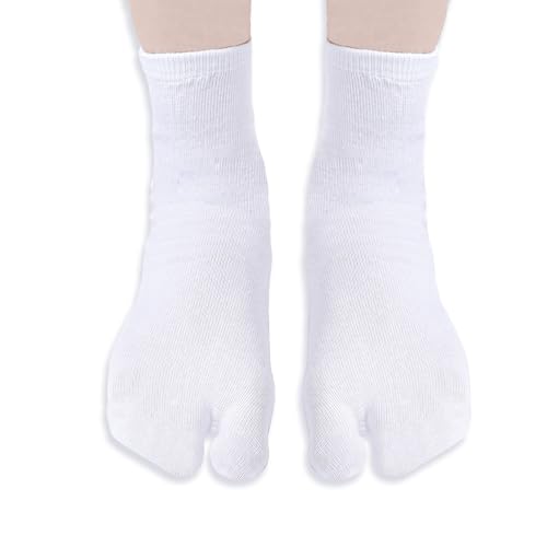 6 Pairs Flip Flop Socks Cotton Tabi Split Toe Socks Sandal Socks for Men Women, 3 Colors3