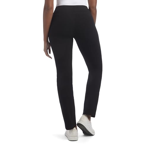 Jockey Women's Active Solid Cotton Jersey Yoga Pants3