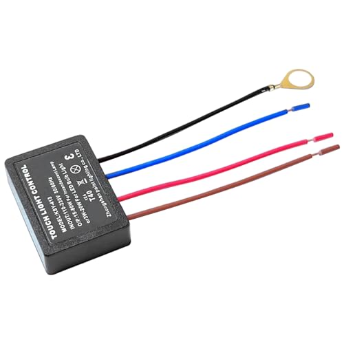 Veesper Touch Lamp Control Module with 3-Level Dimming Function, Sensor Touch Dimmer Switch Replacement for Lamps, DIY Light Switch for Desk or Bedside Lamps