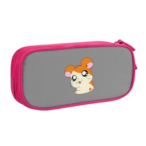 とっとこハム太郎 (2) 多機能 大容量 収納化粧品/小物収納 小さな財布 鉛筆ケース 学生用 ペンケース 文房具袋 学生用 二層筆箱 ペン箱