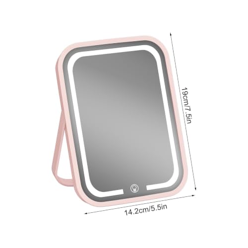 Espejo maquillaje LED con luz regulable portátil para evitar la mala iluminación al viajar 7