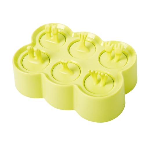 HEALEEP Molde de Silicona para Helados DIY con Diseño Animal Reutilizable Fácil de Limpiar y Ligero Bandeja para Polos de Verano y Yogur Molde para Cubitos de Hielo Color Verde