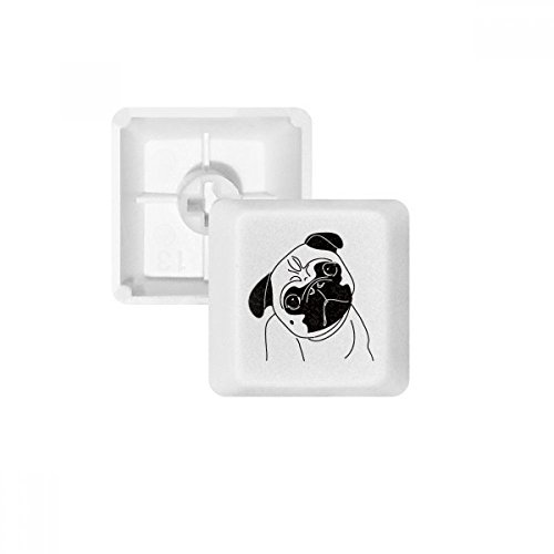 Keycap PBT Touche R1 Motif Chien Cartoon pour Clavier Mécanique Switch Cherry MX