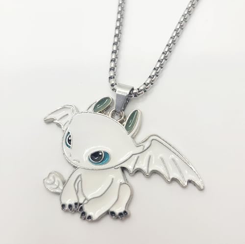 Dragon Matching Necklaces for Couples Lovers Boyfriend Girlfriend Gift Goth Emo Black White Cute Jewelry4