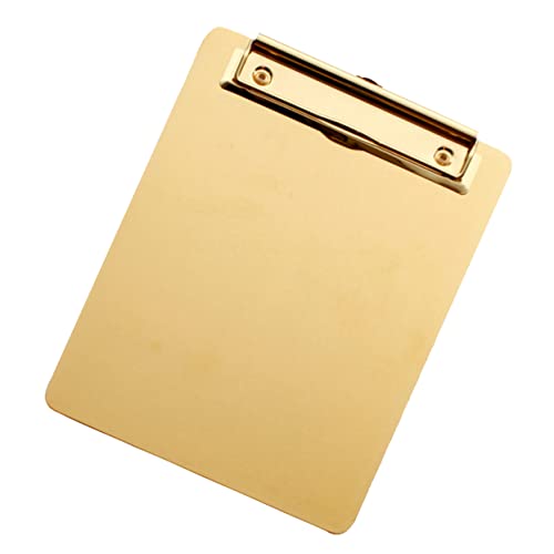 Porte-papiers A4 doré élégant parfait pour le bureau et l'école