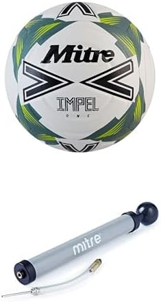 Mitre Unisex Soccer Ball Training Impel Unisex Soccer Ball Pump