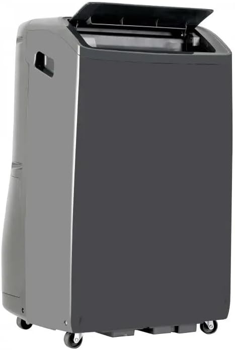 Side view of the Hisense Portable Air Conditioner with top panel open