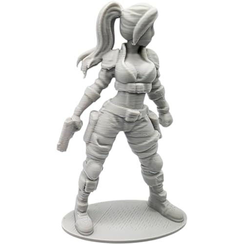Female Mercenary Miniature for Dioramas & Displays