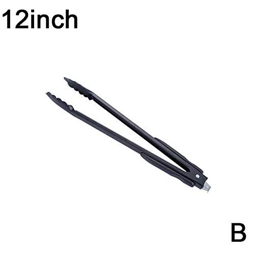 Pinces de cuisson en acier inoxydable robuste de 9-14 pouces, durabilité et élégance noire B - 6