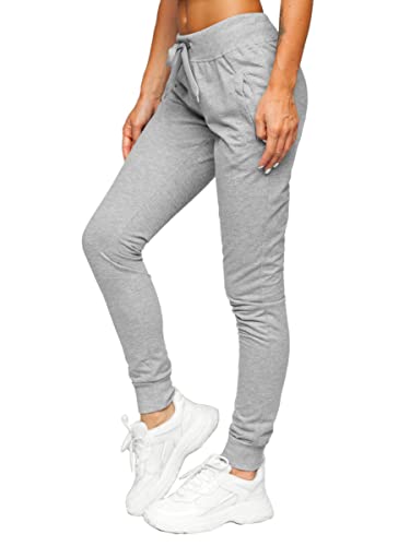 Pantalon de sport femme gris coupe slim fit pour running et fitness L