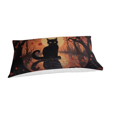 Housse de couette chat 3D de qualité supérieure en microfibre douce avec fermeture