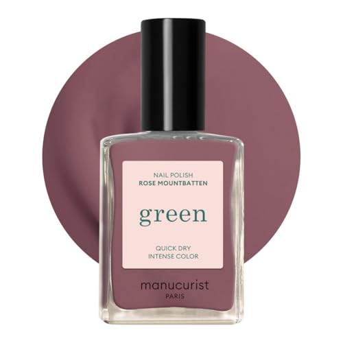 Manucurist Green Nail Polish - Rose Mountbatten (Taupe Pink) - Classic - Professional Manicure Effect - Manucurist Polish - Nail Polish - 15ml