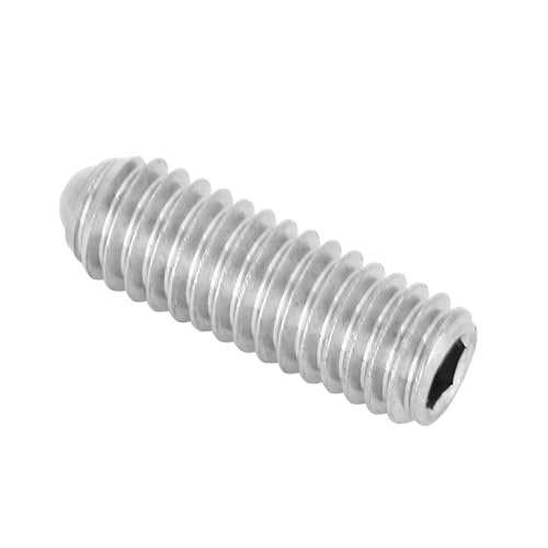 Set di Viti a Pistone con Grani a Molla Esagonali in Acciaio Inossidabile M4 304, 20 Pezzi (M4*12), Fissaggio Sicuro per Applicazioni Industriali e Meccaniche