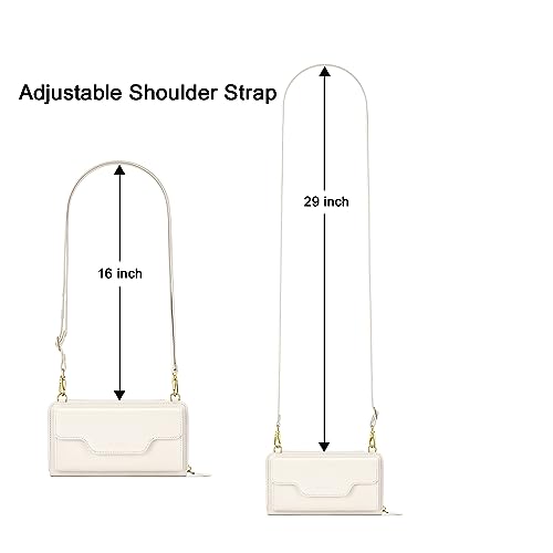 Image of nuoku Women's Small Crossbody Bags Wristlet Clutch Wallet Purses with Card Slot Phone Holder