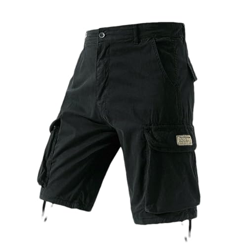 Short cargo camouflage homme en coton multi-poches pour le jogging décontracté de printemps