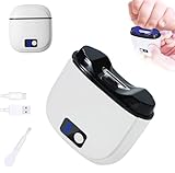 3 in 1 Electric Nail Clipper for Toenails Fingernail,3 Speeds Automatic Electric Nail Clippers with LED Display,Toe Nail Clipper,Rechargeable Safety Electric Fingernail Trimmer for Seniors,Adults,Baby