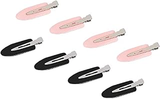 HEIGOO 8 PCS No Bend Hair Clips,No Dent Alligator Hair Barrettes,Use for Wedding, Party, Ceremonies, Birthday, Banquet Ordaily Wearing,Black & Pink