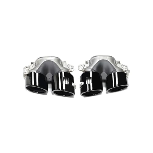 Embout échappement Benz A35 AMG en acier inoxydable noir mat