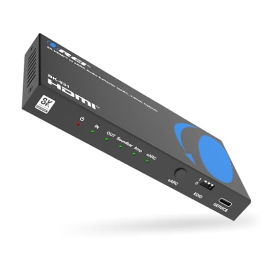 OREI 4K 60Hz 18G HDMI 2.0 Audio Converter Extractor - ARC Support - SPDIF + 3.5mm Output - HDCP 2.2 - Dolby Digital/DTS Passthrough CEC, HDR, Dolby Vision HDR10 Support (HDA-925)