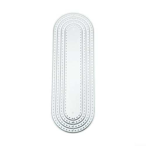 Troqueles de corte ovalados de metal para álbumes de recortes, plantillas de grabado en relieve de acero para hacer tarjetas, decoraciones de álbumes de fotos de bricolaje, herramientas de