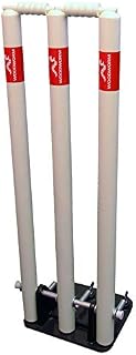 Woodworm Cricket Spring Back Stumps + Bails ICC 28 Senior / Adult Size