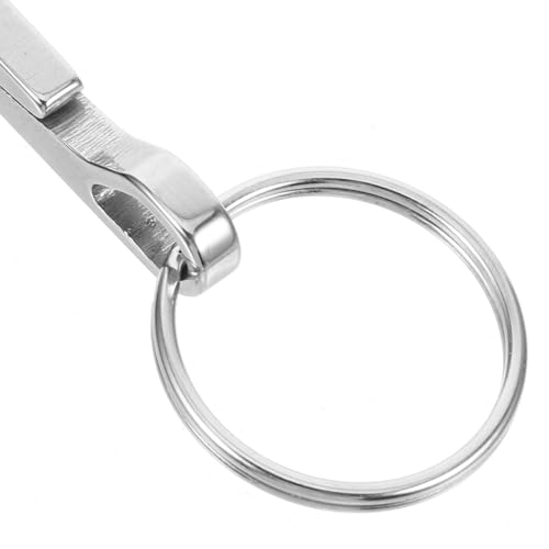 Small Keyring Money Clip Minimalist Wallet with Money Clip Thin Portable Keychain Cash Holder Key Chain Carabiner for Cards and Cash2