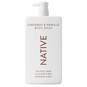 Native Sulfate Free Body Wash Contains Naturally Derived Ingredients | for Women & Men| Coconut & Vanilla, 36 oz
