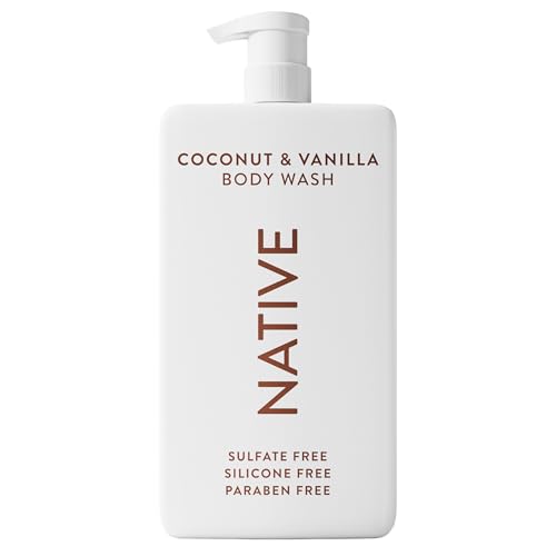 Native Sulfate Free Body Wash Contains Naturally Derived Ingredients | for Women & Men| Coconut & Vanilla, 36 oz