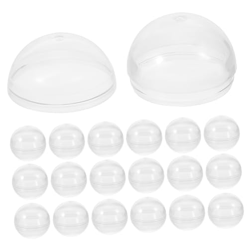 KAILIKETIY 50個透明充填可能カプセルボール 複用途に対応し クリアデザインの自動販売機用カプセル 存在感ある小物収納や飾りになボール型容器