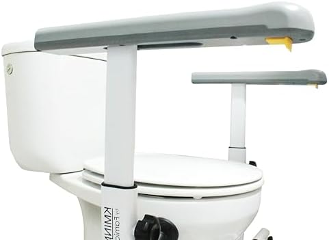 KMINA - Toilet Handrail for Nursing Care, Toilet Nursing Handrail, Toilet Support Handrail, Nursing Support for Toilets, Standing Assistance, Toilet Arm, Assistant Handrail with Suction Cup, Width &
