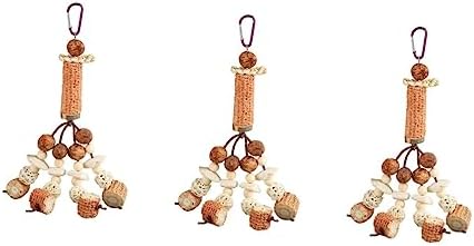 Balacoo 3pcs Parrot Chew Toy Da Bird Chew Toys for Budgies Bird Kabob Birds Toys Swing for Playset Bird Foraging Toys Household Parakeet Toy Parakeet Supplies Bite-Resisting Parrot Toy Pet