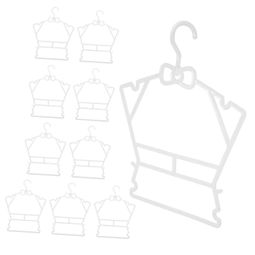 VILLFUL Clothes Hangers Set of 10 Plastic Baby Outfit Hangers Narrow Hangers Space-Saving Baby Clothes Rack