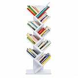 MA MAISON Libreria Verticale con 8 Ripiani in Legno - Salvaspazio, Design ad Albero, Autop...