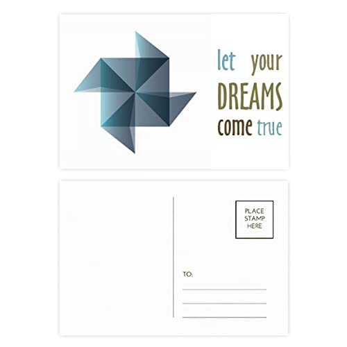 Tarjetas de agradecimiento Origa Windll Dream Come True con acabados geométricos de lujo