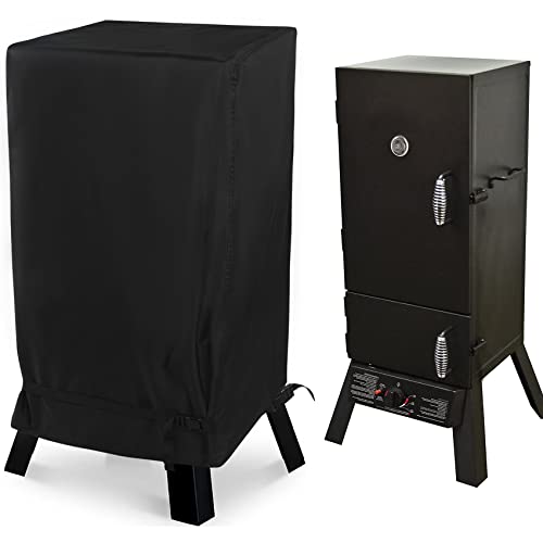 NettyPro Smoker Cover Heavy Duty Waterproof 30 Inch for Masterbuilt Cuisinart Dyna-Glo Charbroil Digital Electric Propane Vertical Smoker, Fade and UV Resistant, 19