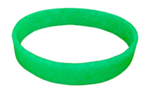 Image of TheAwristocrat 1 Dozen (12) Multi-Pack Blank Rubber Wristbands Silicone Bracelets - Select from a Variety of Colors