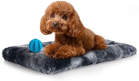 Fluffy Dog Bed Ultra Soft Fur Dog Crate Pad for Small/Medium/Large ...