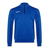 Mitre Edge Sudadera Juvenil con Cremallera de 1/4, Ropa de Entrenamiento de fútbol, Sudadera de Alto Rendimiento, Talla S Juvenil, Azul Real